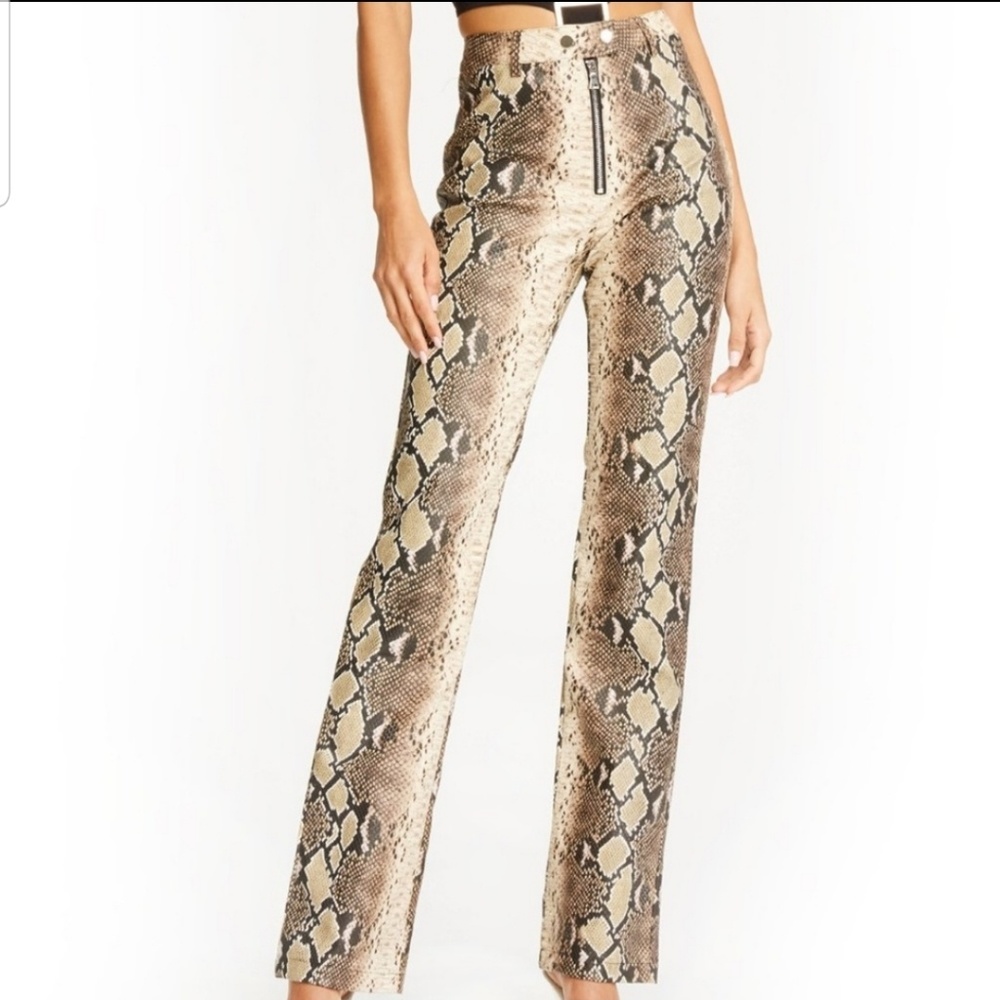 NWT I.AM.GIA Brandy Faux Snakeskin Pants - G06